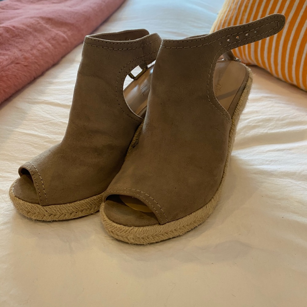 Suede Wedges
